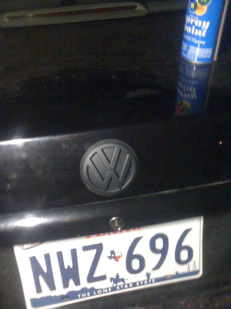 DIY Badge Repaint VW Vortex Volkswagen Forum